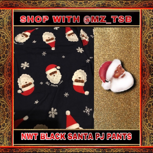 Old Navy Pants Nwt Black Santa Pajama Pants Poshmark